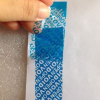 1pcs Free shipping waterproof strong adhesive packaging label tamper evident secure packaging VOID OPEN seal blue tape 30mm*50m