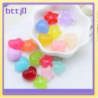 BTTJ0 10Pcs สีสันสดใส อุปกรณ์เครื่องประดับอัญมณี สีลูกอมสี ดีไอวาย การทำเครื่องประดับ สากลสากลสากล จี้ห้อยคอ อุปกรณ์เสริมงานฝีมือ สร้อยคอสำหรับผู้หญิง