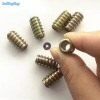 10-50pcs M4 M5 M6 M8 M10 Furniture Pass-Through Drive Unhead Threaded Nut Color Zinc Plated Carbon Steel Wood Insert Nuts Nails  Screws Fasteners