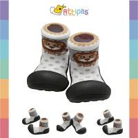 รองเท้าหัดเดิน Attipas รุ่น Zoo สี: Black Size :S อายุ 0-6 เดือน [ขนาดฝ่าเท้า 12.6 - 13.5 cm.]