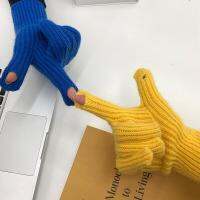 ออกแบบใหม่ถัก Fingerless Mitt ถุงมือ Unisex ผู้หญิงผู้ชายฤดูหนาว Warm Touch Screen ถุงมือ Harajuku อุปกรณ์เสริม