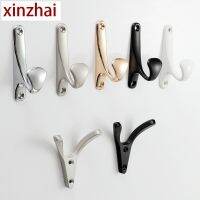 【YF】 KK FENG 1PC New Simple Coat Hooks Wardrobe Door Cloakroom Storage Holder Zinc Alloy Hook Home Hecoration