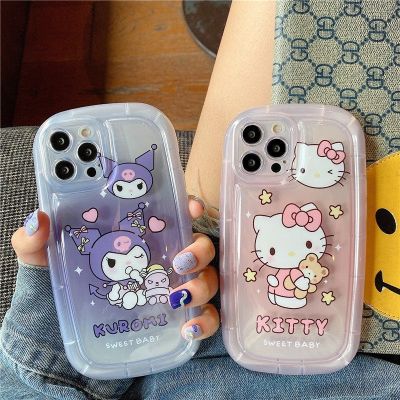 เคสโทรศัพท์ซองนุ่มกันกระแทกเคสโทรศัพท์ลาย Hello Kitty ของ JieFie น่ารักสำหรับ iPhone 14 Pro Max 13 Pro Max 12 Max 11 Pro Max 6S Plus 7 8 Plus XR X XS Max