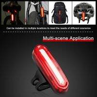 ◑☎ Night Cycling Tail Light Outdoor Highlight USB Charging Single Light Mountain Bike Led Warning Light Tail Bicycle Accessories