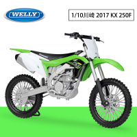 Welly Willie 1:10 Kawasaki 2017 KX 250จำลองรถจักรยานยนต์ออฟโรดรุ่นของเล่นเครื่องประดับ