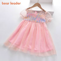 Bear Leader Flowers Girls Dresses 2022 New Kids Clothing Sweet Mesh Princess Dress for Girl 3-8 Years Vestidos New Girl Clothes