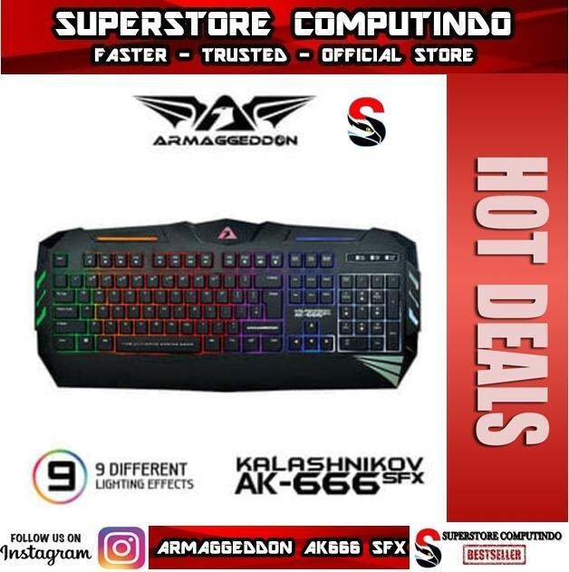 Armaggeddon AK666 SFX Best Buy Gaming Keyboard Lazada Indonesia