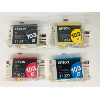 Epson 103 Bk 103 C M Y ของแท้แบบไม่มีกล่อง