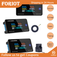 Foriot  AC 50-300V แอมป์มิเตอร์ไฟฟ้า KWS เครื่องวัดพลังงานไฟ LED ดิจิตอล AC Wattmeter ไฟฟ้าพร้อม0-100aA รีเซ็ตฟังก์ชัน