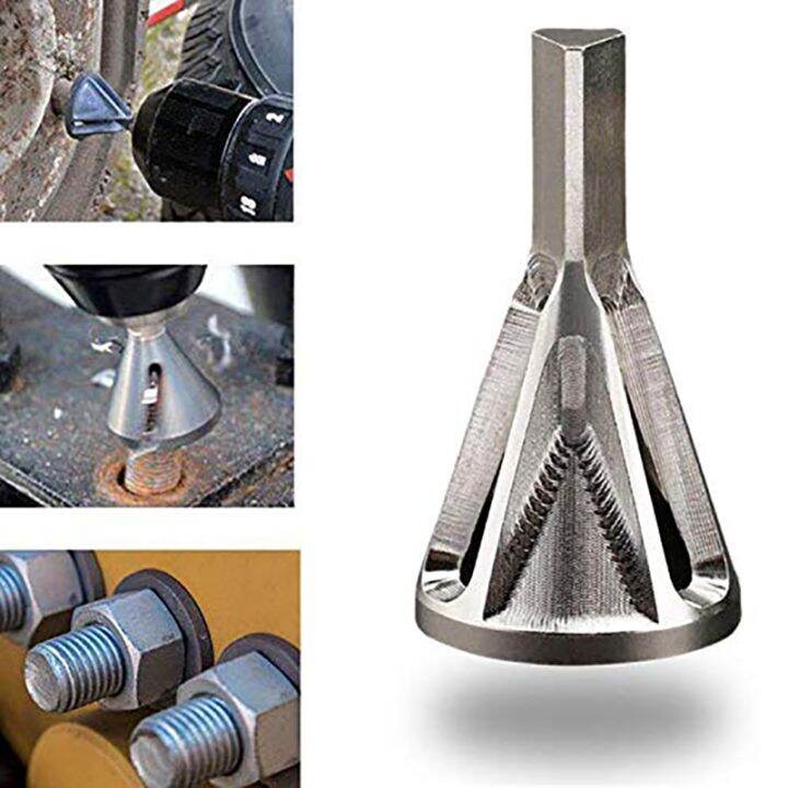 stainless-steel-deburring-external-chamfer-tool-multifunction-drills-bit-metal-chuck-drillling-bit-remove-burr-repairs-tools