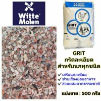 กริต Grit กริตละเอียด เสริมแคลเซียมสำหรับนกทุกชนิด (แบ่งขาย500กรัม)