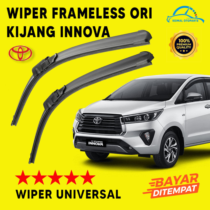 Wiper Kijang Innova Reborn All New Karet Wiper Frameless Set Kiri Dan Kanan Mobil Toyota