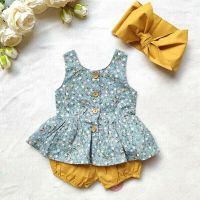 Pudcoco 2020 Toddler Baby Girl Summer Clothes Floral Tops Dress +Shorts 3PCS Outfits 0-24M  by Hs2023