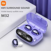 Xiaomi ชุดหูฟังหูฟังกันน้ำแนวสปอร์ต Bluetooth-5.1หูฟังสเตอริโอหูฟังไร้สายพร้อมไมโครโฟนกล่องชาร์จ2000MAh