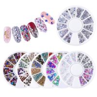 1Set 3D Makeup Nail Sequins Nail Rhinestone Small Irregular Beads Mixed Color Stone Manicuring Nail Art Decor Nail Accessories