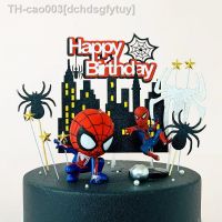 ♦♨ Super Hero Spiderman Birthday Cake Decorations Avengers Cake Toppers Ornaments for Kids Boys Party Cake Decorations Toys Gifts
