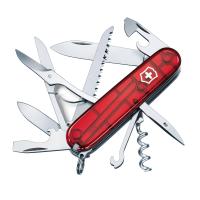 Victorinox มีดพับ Swiss Army Knives (M) - HUNTSMAN, Red Translucent (1.3713.T)