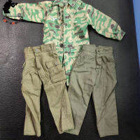 16 Scale DML เยอรมันทหารชุด Paratrooper กางเกงสีเขียวกลางความยาว Camouflage เสื้อ Smock Universal Combat กางเกง F12”