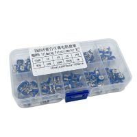 100PCS RM065 Carbon Film Horizontal Trimpot Potentiometer Assortment Kit 10 Values Variable Resistor 500R - 1M