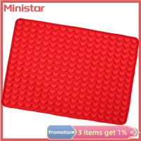 Ministar แม่พิมพ์ซิลิโคนรูปหัวใจเล็กๆแบบ255ช่องถาดน้ำแข็งก้อนแบบทำเองตกแต่งหน้าเค้กแผ่นถาดอบขนมปังสำหรับคุกกี้1ชิ้น