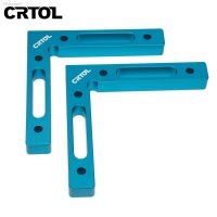 CRTOL 2 Set Positioning Woodworking Fixture Aluminium Alloy 90 Degree Precise Clamping Square Right Angle Clamps Corner Ruler