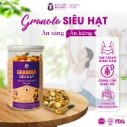 Granola siêu hạt Bhnong, ngũ cốc nướng mộc hộp 250g