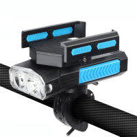 Multifunction 5 In 1 Bike Lamp With Adjustable Phone Holder Bike Bell 4000mAh Capacity LED Headlight For Bicycle