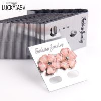 ✐▲ 100pcs/lot Plastic DIY Jewelry Display Accessories Earring Hanging Card Earring Stud Showing Holder Card Showcase