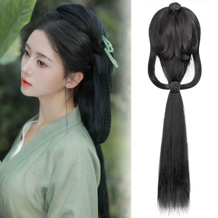 BOBO MISS Synthetic Cosplay Hanfu Wigs Traditional Ancient Hanfu Long ...