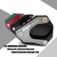 For KAWASAKI NINJA400 NINJA 400 Z400 Z 400 2017-2021 2020 2019 Motorcycle CNC Kickstand Sidestand Stand Extension Enlarger Pad