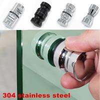 304 Stainless Steel Glass Door Knob Puller Push Kitchen Bathroom Shower Cabinet Handle with Screw Home Hardware Door Hardware Locks