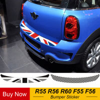 Union Jack Car Rear Bumper Decoration Sticker Trunk Load Edge Protection Decal For Mini Cooper R55 R56 R60 F55 F56 Car-Styling