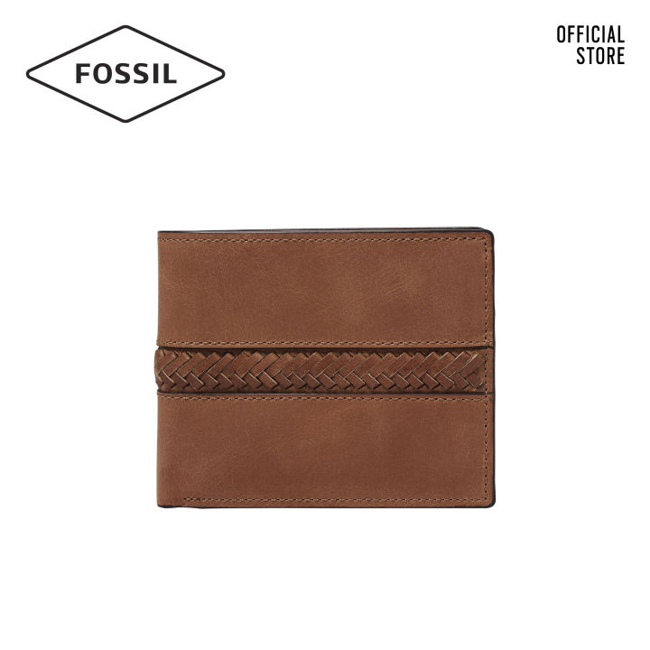 Fossil Francis Large Coin Pocket Bifold Leather Cognac ML4177222