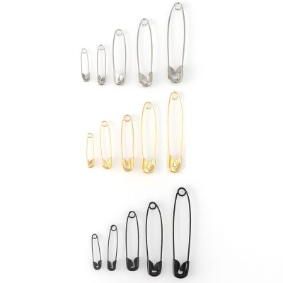 100Pcs Multiple Sizes Safety Pins Gold Sewing Tools Accessory Metal Needles Pin Brooch Apparel Accessories