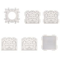 1Set DIY Crystal Epoxy Mold Restaurant Hollow Pattern Storage Napkin Car Tissue Box Silicone Mold