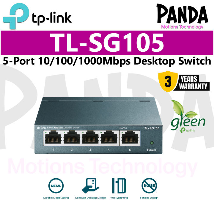 TP-Link TL-SG105 5-Port 10/100/1000 Mb/s Desktop Switch TL-SG105