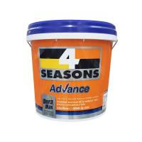 สีน้ำทาภายนอก TOA 4 SEASONS ADVANCE BASE B กึ่งเงา 2.5 แกลลอนEXTERIOR WATER-BASED PAINT TOA 4 SEASONS ADVANCE BASE B 2.5GAL SEMI-GLOSS **ขายดีที่สุด**