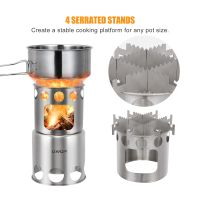 ：&amp;gt;?": Lixada Portable Wood Stove Firewoods Furnace Outdoor Stove Cooking Burner Lightweight Stainless Steel Picnic Camping Wood Stove