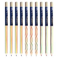 Rainbow Colored Pencils Rainbow Colored Pencils 10 PCS 4 Color In 1 Colorful Pencil Set For Art Drawing Coloring And Sketching Drawing Drafting