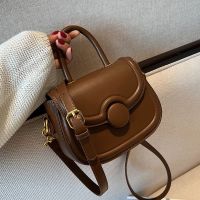 High-end textured small bag for women 2023 autumn and winter new popular popular crossbody bag Internet celebrity niche portable saddle bag 【JYUE】