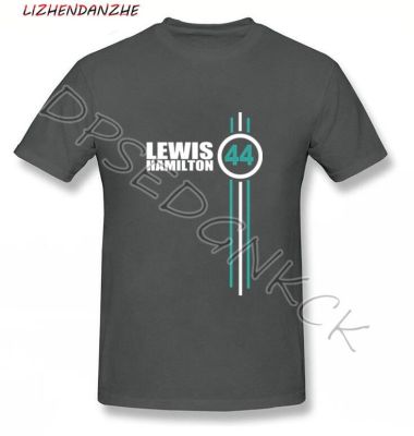 Summer Simple Pure Cotton Lewis Hamilton Number 44 Mens Short Sleeve T Shirt Driver For Youth Brand car auto tshirt 076