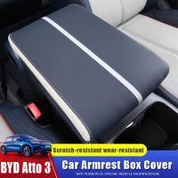 Car Center Console Armrest Cover for BYD Atto 3 Yuan Plus 2022 2023 Microfiber Leather Auto Protection Pad act 3 Interior2023