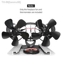 ❡♚✣ hanmu56 Ventilador de lareira preto com 10 lâminas calor-alimentado fogão ventilador sem bateria ou eletricidade necessária log queimador madeira eco silencioso