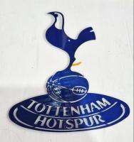 สเปอร์ โลโก้ tottenham hotspur แบบฐานใหญ่ แบบแขวนวัสดุเหล็กตัดเลเซอร์ขนาด30cmทำสีต่างๆติดตั้งใด้ทั้งภายในภายนอกอาคารทนแดดทนฝนไม่เสียรูป