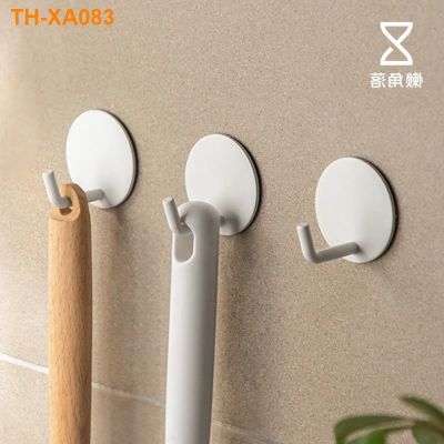 Lazy corner hook viscose disposable perforating non-trace chuck stainless steel bathroom toilet kitchen wall hanging