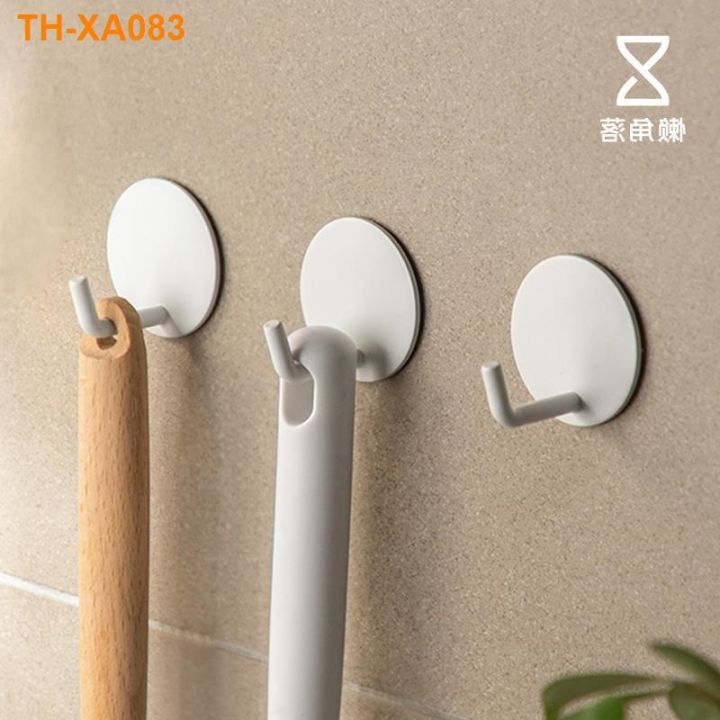 lazy-corner-hook-viscose-disposable-perforating-non-trace-chuck-stainless-steel-bathroom-toilet-kitchen-wall-hanging