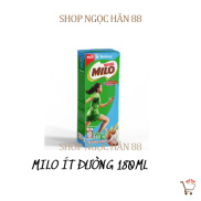 DATE MOI Vỉ 4 Hộp Sữa MiLo Nestle Ít Đường 180ml