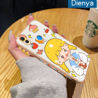 เคส Dienya สำหรับ Huawei Nova 3เคสลายการ์ตูนเด็กผู้หญิงชานมใหม่กรอบพื้นผิวสี่เหลี่ยมเคสซิลิกาเจลนิ่มกันกระแทกเคสมือถือรวมทุกเลนส์กล้องถ่ายรูปฝาครอบป้องกัน