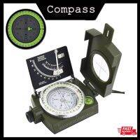 【YF】✼∋  Mulitifunctional Outdoor Survival Compass Folding Len Hiking Trip   Resistant Compas