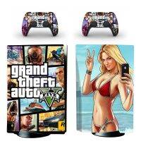 Grand Theft Auto GTA PS5 Standard Disc Skin Sticker Decal Cover for PlayStation 5 Console and 2 Controllers PS5 Disk Skin Vinyl